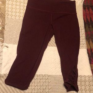 Forever 21 Plum crop leggings